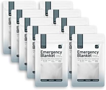 Altland 10 Pack of Emergency Blankets - Individually Packaged Silver Mylar Blankets