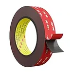 Double Sided Mounting Tape,1" x17 FT Heavy Duty Foam Adhesive for Indoor Outdoor, LED Strip Lights, Automotive Trim & Home Office Décor, Waterproof & Industrial Grade,1” x 17 FT