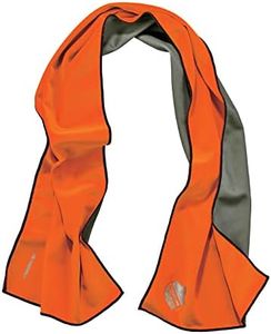 Ergodyne Chill Its 6602MF Cooling Towel, Soft Microfiber Material, UPF 50+,Orange,41" x 9.84