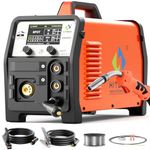 HITBOX 8-in-1 200A Dual Pulse Aluminum MIG Welder, 240V Multi-Process Welding Machine for MIG, Lift TIG, MMA, Spot Welding, Gas/Gasless, Spool Gun Compatible