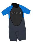 O'Neill Reactor 2 Kids Shorty Wetsuit 8 Graphite/Brite Blue (5045IS)