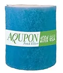 AQUPON Koi Pond Filter Media Pad - Cut to Fit Roll (Dye-Free/Blue Bonded) - 1.25 Inch Thickness (10 ft, Blue)