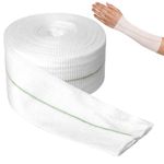 Tubular Bandage Elastic Sport Bandage 2inch x 32.8 feet Reusable Bandage Sleeve Stretch Dressing Retainer Tubular Elastic Gauze Bandage Stockinette Tubing for Arm Knees Legs