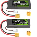 OVONIC 7.4V Lipo 2200 mAh 50C Lipo Battery with XT60+TRA Plug