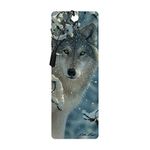 3D LiveLife Bookmark - Broken Silence from Deluxebase. A Wolf Book Marker with lenticular 3D Artwork Licensed from Renowned Artist Colin Bogle