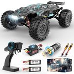 Hosim 1:10 Brushless RC Cars for Adults, 68+KMH Remote Control Car Fast, 4WD All Terrain Rc Trucks Off Road Waterproof Hobby Grade Large Racing Buggy Toy Gift Monster Trucks-Upgradeable to 3S Battery