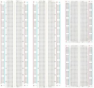 ELEGOO 2PCS 830 Point & 2PCS 400 Point Breadboard Kit Solderless Breadboards for Arduino Bread Boards Electronics for Circuits Projects Prototype Board