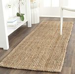 SAFAVIEH Natural Fiber Collection Runner Rug - 2'3" x 15', Natural, Handmade Farmhouse Jute, Ideal for High Traffic Areas in Living Room, Bedroom (NF747A)