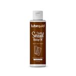 Lubequid Sensual Massage Oil for Couples - Alluring Tropical Full Body Massage Oil for Date Night and Nourishing Body Oil with Almond Oil - Vegan Non Staining Smooth Gliding Formula-Chocolate Scent