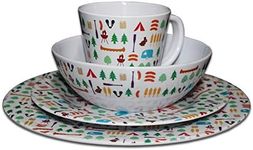 OLPRO Melamine Dinnerware Set, Camp
