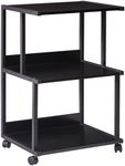 IBUYKE Black Printer Stand with Sto