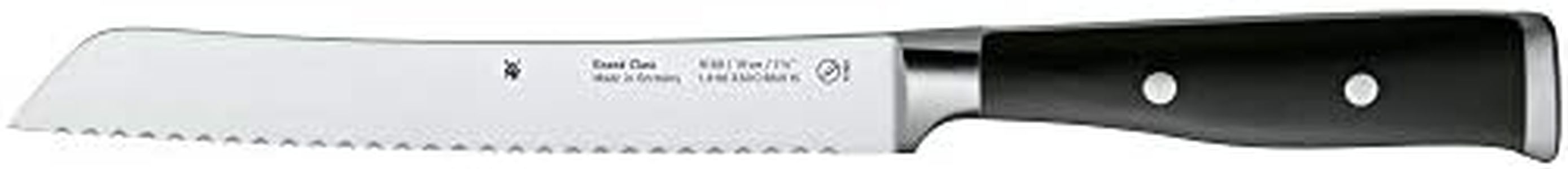 WMF Grand Class Brotmesser Wellenschliff 33 cm, Made in Germany, Br ötchenmesser, Messer geschmiedet, Performance Cut, Spezialklingenstahl, Klinge 19 cm
