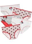 Disney Girls Minnie Mouse Underwear Pack of 5 Red Age 9 to 10 Years