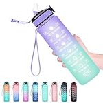 Hyeta 32 oz Water Bottles with Time