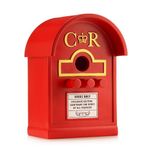 Wrenbury Post Box Bird House for Small Birds - Traditional Letterbox Design - Weather Resistant UV Resin - Ideal for Robins, Finches and Sparrows