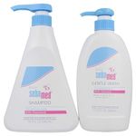 Sebamed Baby Gentle Wash Extra Soft (400mL) and Sebamed Baby Shampoo (500mL) Ultra Mild Hydrating Cleanser for Delicate Baby Skin and Scalp Value Pack Bundle