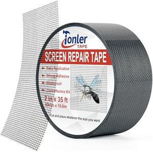 Black Fiberglass Screen Patch Tape 2" x 35FT Strong Adhesive Repair Kit