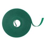 KINGLAKE 12mm 20m Green Garden Tape Plant Tie, Self Adhesive Hook and Loop Tape, Sticky Strips Tree Shrub Ties Strap