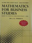 Mathematics for Business Studies [As per NEP] 3rd Semester [Edition 2023]