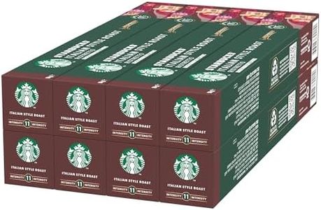 STARBUCKS Italian Style Roast by Nespresso Caffè Espresso, 8 confezioni da 10 capsule (80 capsule compatibili Nespresso)
