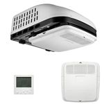 115V RV Air Conditioner Heater Combo, 15000 BTU Quiet Camper AC Unit, 115 Volt Van Rooftop A/C Units, Efficiency Cooling & Heating for Sleeper Truck, Trailer, Fifth Wheel, Motorhome, Crane Tractor