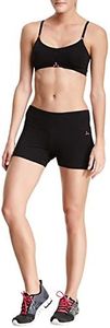 Balanced Tech Women's Embroidered Jersey Shorts - Black/Pink - Medium