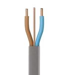 Twin and Earth Electric Cable 1.5mm / 2.5mm / 6mm 6242Y Flat Grey - Cut To Size (5 Metres, 2.5 mm Twin and Earth)