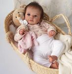 Zero pam Reborn Baby Dolls Girls-48CM Realistic Baby Doll Silicone Baby Doll That Look Real Looking Reborn Babies Cloth Body Lifelike Reborn Toddler Dolls For Girls