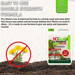 Pro-Kleen NOGROW Weed Killer, 3 x 4L – Powerful Garden Herbicide