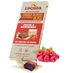 LUCHOS Natural High Energy Bars - High Carb Bars for Sports Endurance, Cycling & Workouts - Vegan & Gluten Free - Running Healthy Snack Bar - Nutrition Bars with Compostable Wrapper-Raspberry, 10 Pack