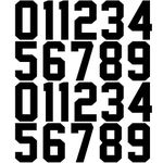 22 Pieces Iron on Numbers T-Shirt Heat Transfer Numbers 0 to 9 Jersey Numbers Soft Flock Iron-on Numbers for Team Uniform Sports T-Shirt Football Basketball Baseball (3 Inch, Black)