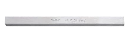 Accusize Industrial Tools 3/8'' x 3/8'' x 6'' (Width x Height x Oal) H.S.S. Plus 5% Cobalt Lathe Tool Bit, 5095-0120