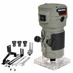 BUILDSKILL 550W Professional Wood Router Machine with Copper Motor | 10000-30000RPM 6 Speed Settings | 6mm, 6.35mm, 8mm Collet | TPR Soft Grip | Perfect Wood Trimmer for Woodworking, Craft & DIY