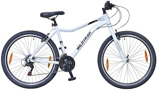 Wildtrak - Alloy Mountain Bike, Adult, 26 Inch, 18 Speed, Shimano shifters - White