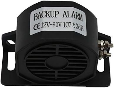 MIRKOO car Back-up Alarm, 105dB 12V-80V DC Waterproof Industrial Heavy-duty Backup Reverse Warning Alarm with Super Loud Beeper Tone for Truck Van Freight Car Lorry Heavy Vehicles