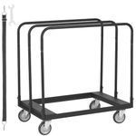 VEVOR Drywall Cart, 1500 LBS Panel Dolly Cart with 36.02" x 24.02" Deck and 5" Swivel Wheels, Heavy-Duty Drywall Sheet Cart, Handling Wall Panel, Sheetrock, Lumber, for Garage, Home, Warehouse