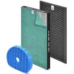 KC-860U Replacement Filters Compatible with Sharp KC-860U Air Purifier Replacement Filter FZ-C150HFU FZC150HFU for Sharp Air Purifier KC-860U KC860U w/ H13 True HEPA and Activated Carbon Filter, 1-Set