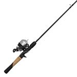 Zebco 33 Spincast Reel and Fishing Rod Combo, 5-Foot 6-Inch 2-Piece Fiberglass Rod, QuickSet Anti-Reverse Fishing Reel with Bite Alert, Includes 29-Piece Tackle Kit, Silver/Black