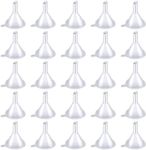 25Pcs Clear Plastic Small Funnel Mini Funnels, Mini Clear Plastic Funnel Small Lab Bottle Funnel Wide Mouth Funnel,Plastic Funnel Mini Funnel Clear Plastic Funnel,Mini Funnel Clear Funnel Tiny Funnel