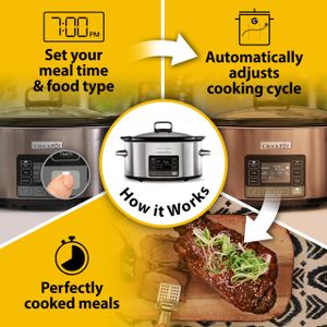 Crock-Pot Digital Slow Cooker 5.6L – Programmable Large Capacity
