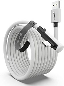 Syntech Link Cable 16 FT Compatible with Meta/Oculus Quest 2 Accessories and PC/Steam VR, High Speed PC Data Transfer, USB 3.0 to USB C Cable for VR Headset and Gaming PC