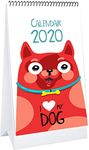 Printelligent Desk Table Calender 2022 Theme Red Dog