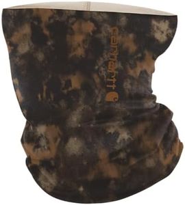 Carhartt unisex-adult Force All-season Neck Gaiter, Watercolor Camo Print-brown/Dark Brown, One Size