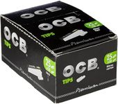 OCB Black Premium Filter-Tips Booklets - 25 packs of 50 filter tips