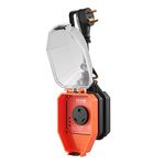 VEVOR RV Surge Protector, 30 Amp, 4100 Joules RV Voltage Protector Monitor Circuit Analyzer Power Guard, with Surge Protection Waterproof Cover Anti-Theft Lock for RV Camper Trailer, ETL Certified