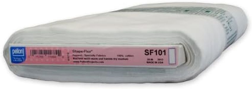 Pellon SF101 Shape-Flex® Cotton Woven Fusible Interfacing 20" x 10 Yards Bolt White