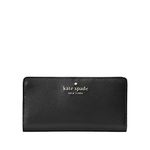 Kate Spade Wallet for Women Madison Large Slim Bifold Wallet (Black001)