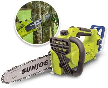 Sun Joe 24V-10CS 24-Volt iON+ 10-Inch Cordless Chain Saw, Kit (w/ 4.0-Ah Battery + Charger)