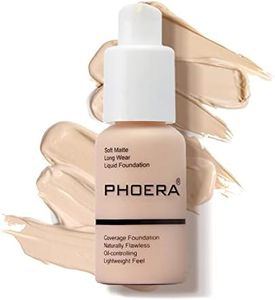 PHOERA Foundation Makeup,Face Foundation,Foundation Full Coverage Perfect 30ml Makeup Oil-Control Concealer,Long Lasting Waterproof Blendable Concealer Makeup,Great Choice and Gift (#101 Porcelain)
