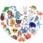 PHOGARY 27 PCS Animal Patches for Kids Clothing, Iron On Patch/Sew On Embroidered Patch Badge for Jackets Jeans Bag Shoes T-Shirt Hat (Sewing kit Included)